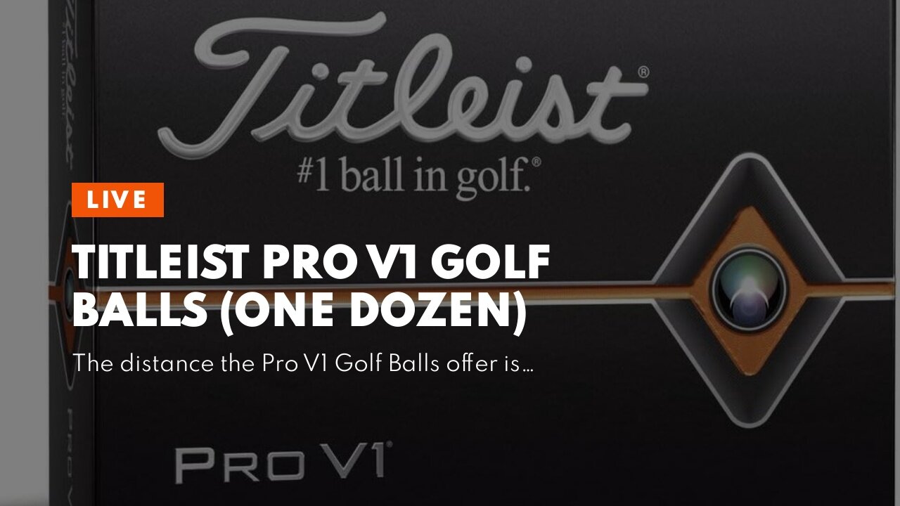 Titleist Pro V1 Golf Balls (One Dozen)