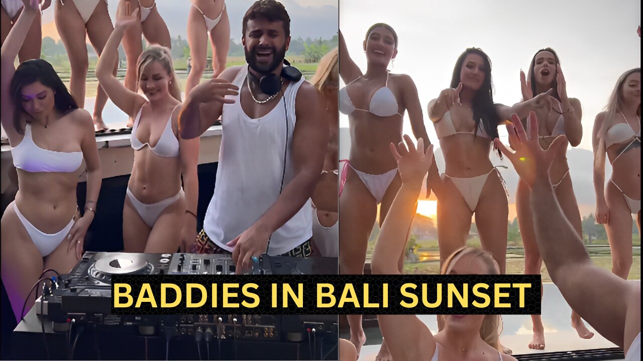 Baddies in Bali sunset