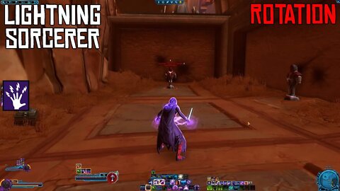 SWTOR Lightning Sorcerer Rotation Demonstration | 2021 Gameplay | Elemental Convection Tactical Item