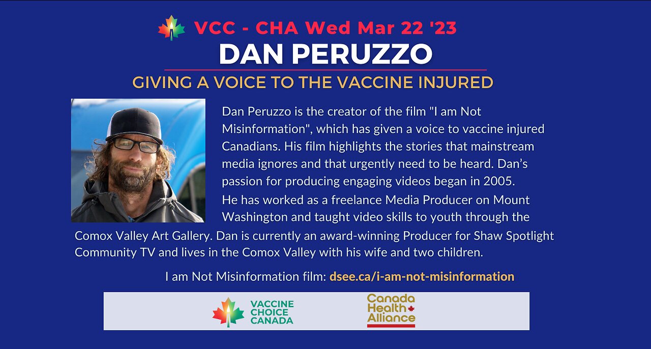 Dan Peruzzo - Giving a Voice to the Vaccine Injured