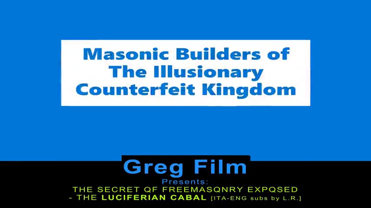 20200317 - THE SECRET QF FREEMASQNRY EXPQSED - THE LUCIFERIAN CABAL [ITA]