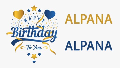 Happy Birthday to Alpana - Hindi Birthday Wish From Birthday Bash