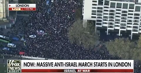 Palestinians protesters take over London and chant anti Israel