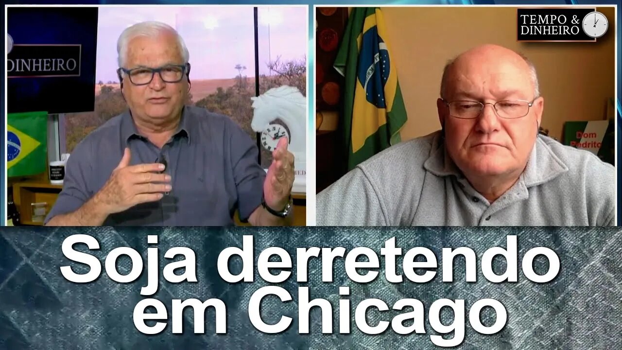 Soja derretendo em Chicago