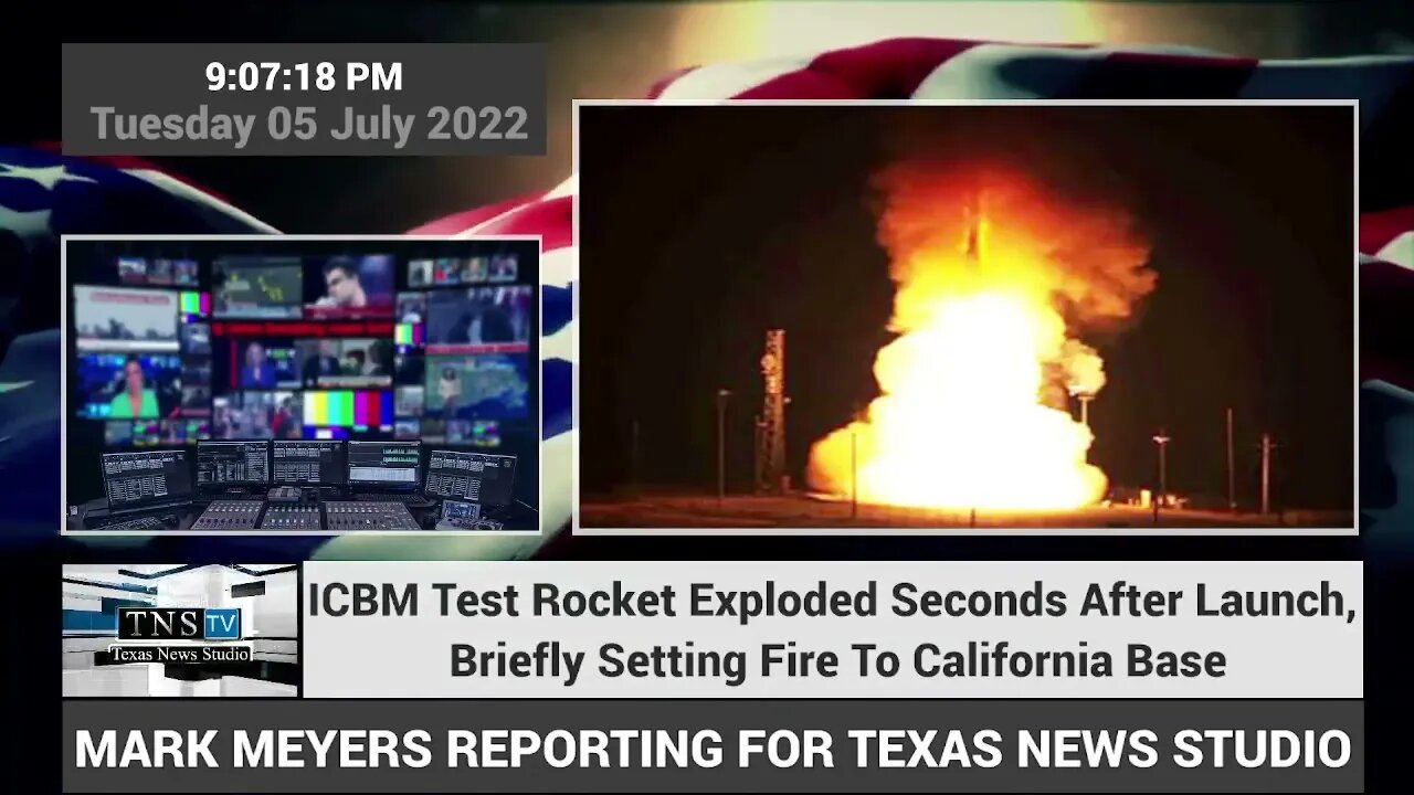 ICBM Test Rocket Exploded Seconds After Launch, Briefly Setting Fire To California Base