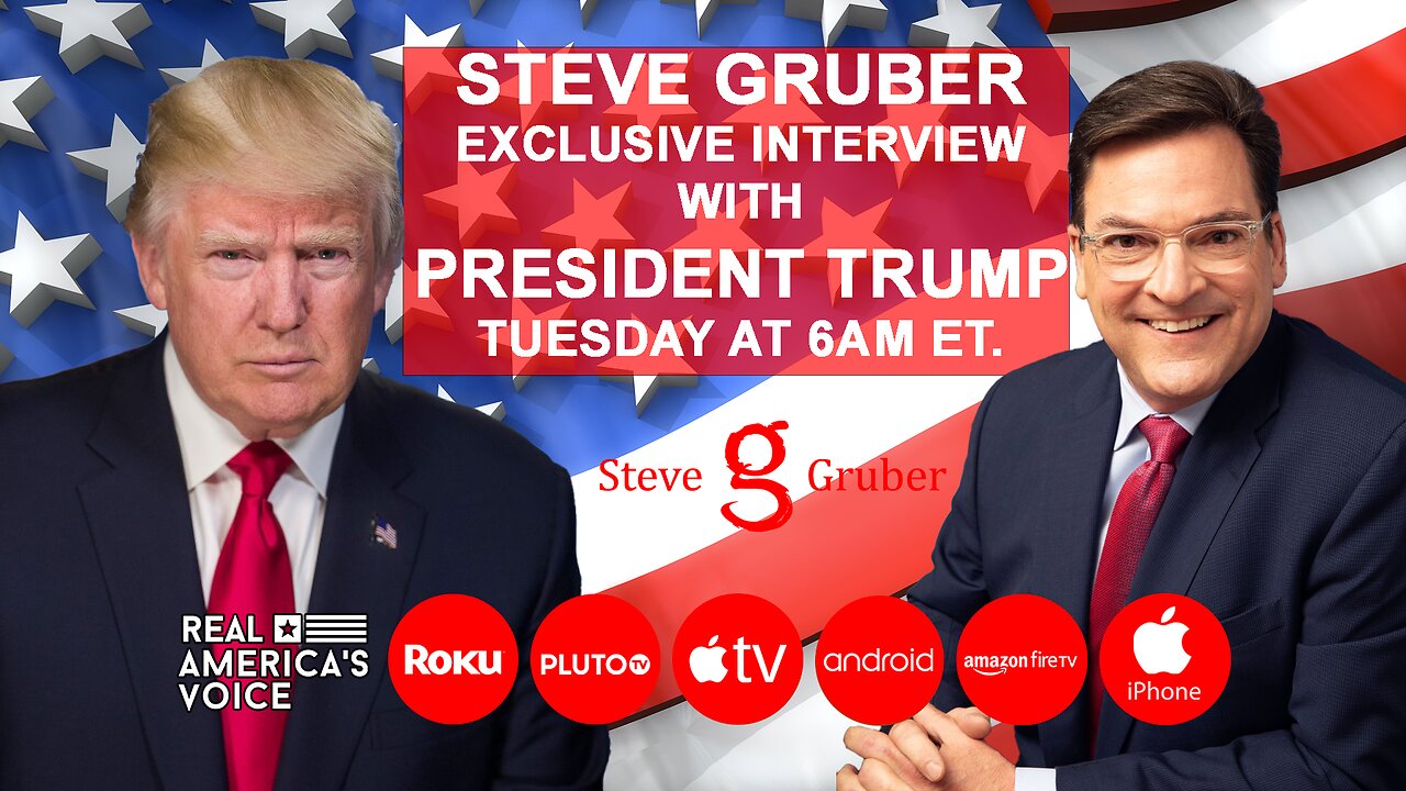 THE STEVE GRUBER SHOW INTERVIEW WITH TRUMP 2-27-24