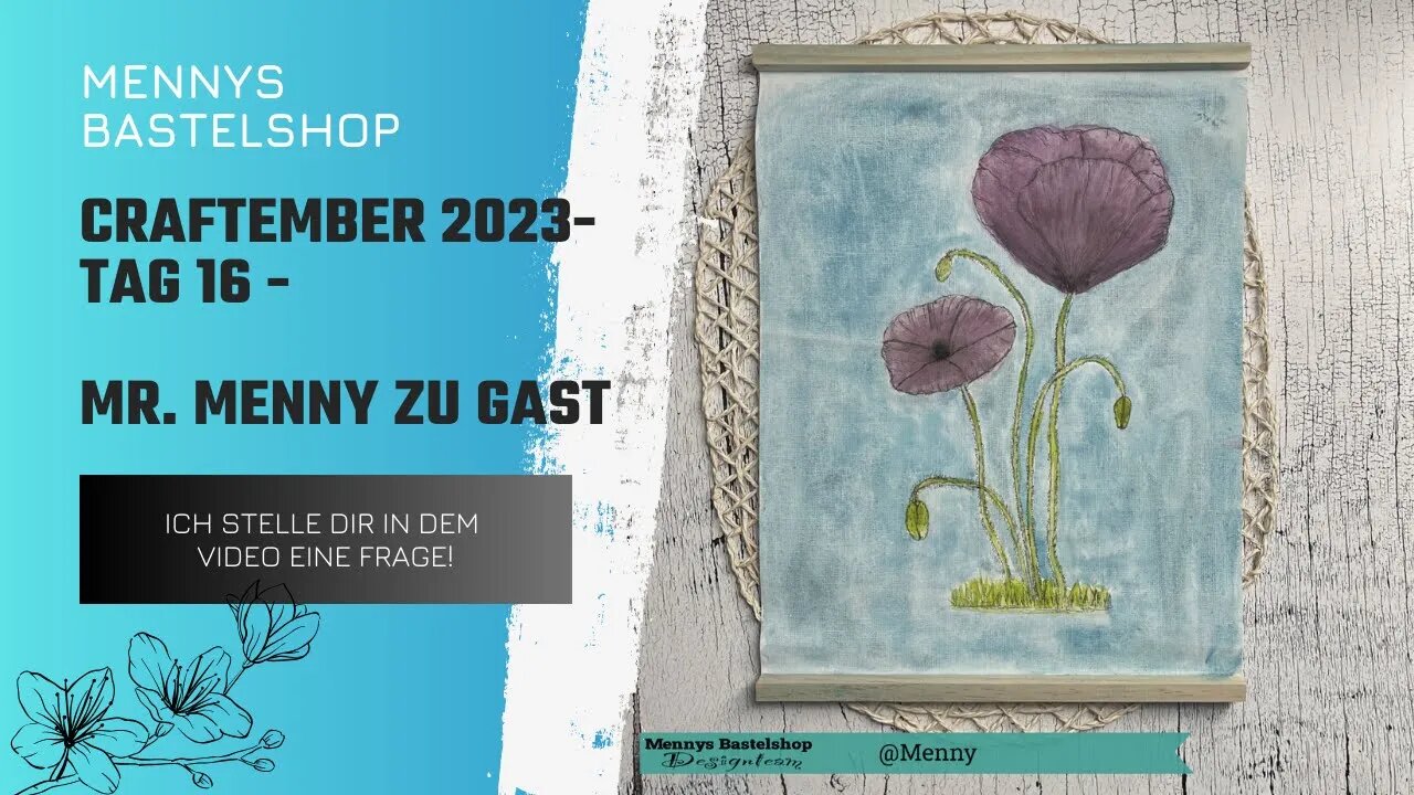 Craftember Tag 16 - Mr. Menny sagt Hallo Welt! - #craftember2023