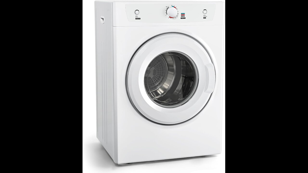 Euhomy Dryer, 3.5 Cu. Ft. 1500W Clothes Dryer
