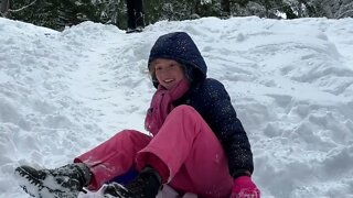 Snow Sledding Adventure