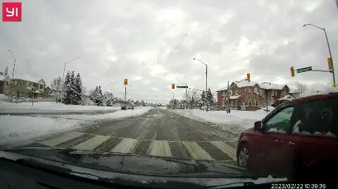 Vehicle Runs Through Red Light