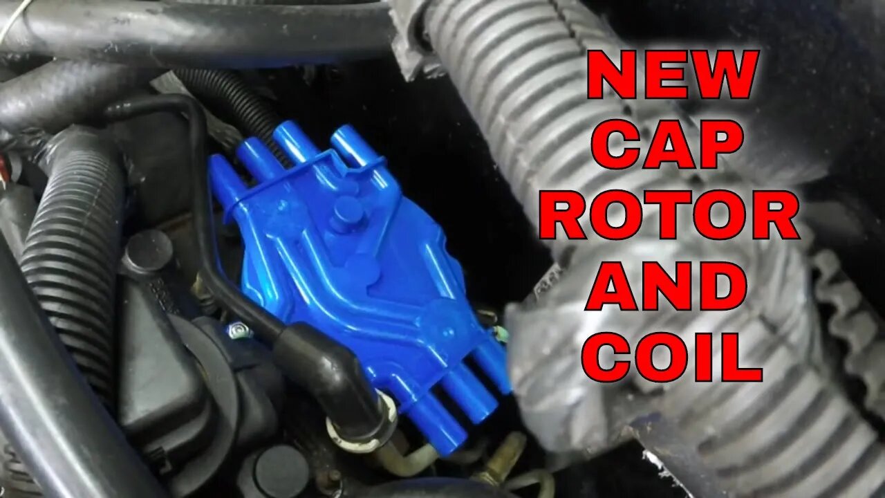 MY 2002 CHEVY S-10 XTREME GETS NEW IGNITION PARTS!! NEW CAP, ROTOR, AND COIL!!