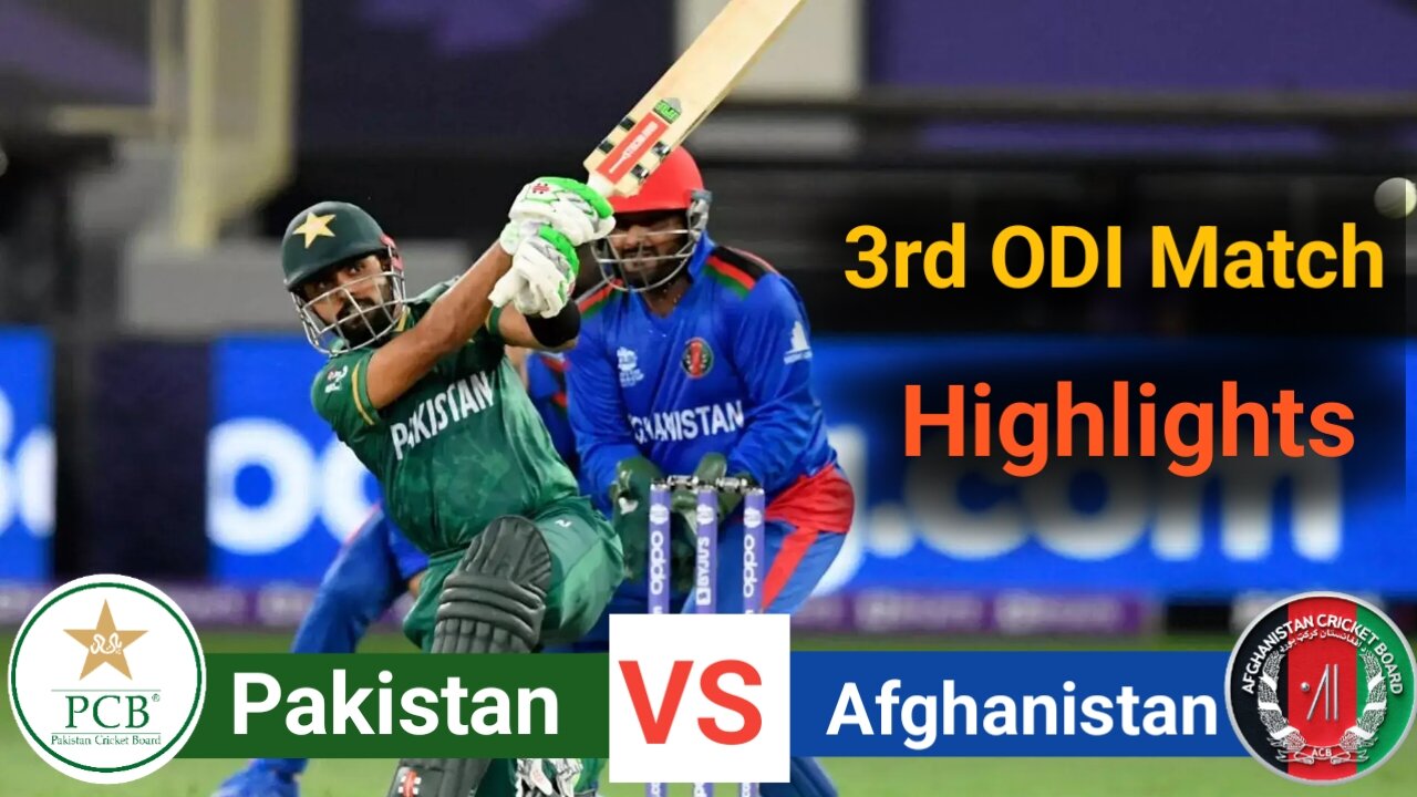 Pakistan vs Afghanistan 3rd ODI Match Full Highlights 2023 || pak vs Afg 3rd ODI 2023