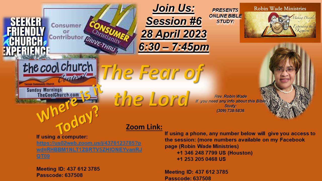 Fear of the Lord Session #6 28 April 2023