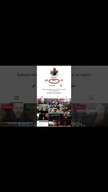 Thank you for over 2000 follows on TikTok!!!! Let’s go! #twitchstreamer #programmer #gamedeveloper