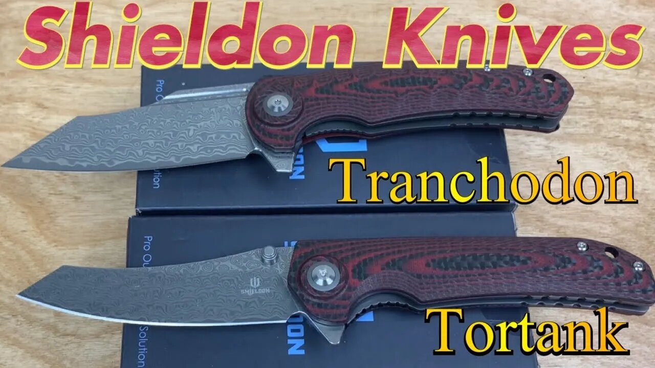 Shieldon Tortank & Tranchodon knives (Discount codes below)