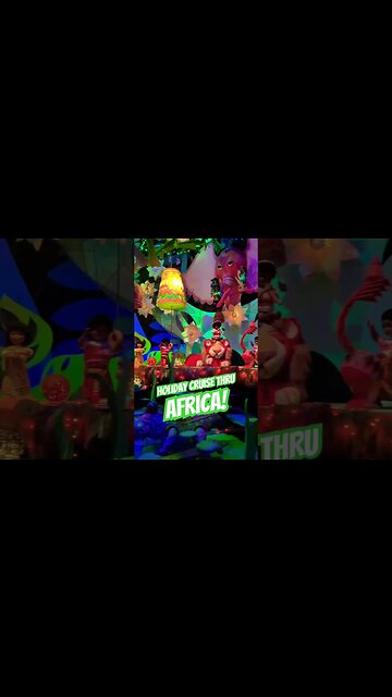 Small World Holiday “Africa” scene #disneyland #smallworldholiday #christmas