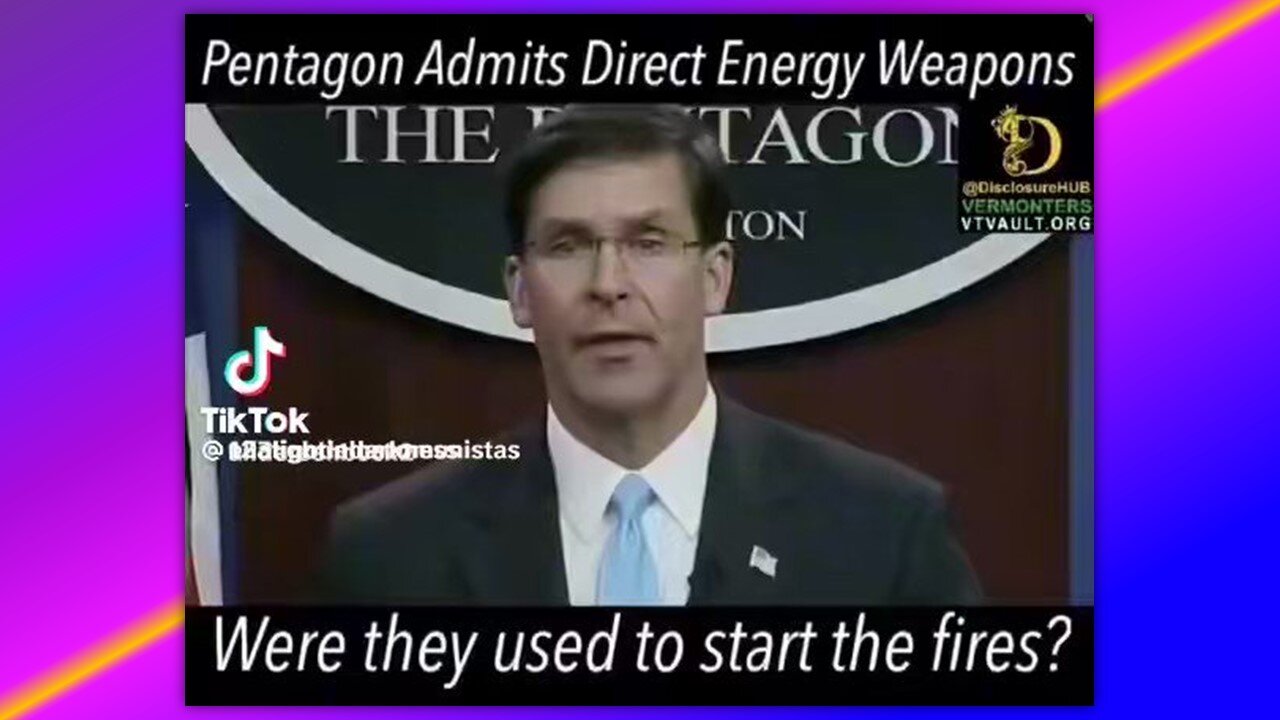 🚨🚨🚨SECRETARY OF DEFENSE, MARK ESPER: DIRECTED ENERGY WEAPONS WERE IN USE IN 2020