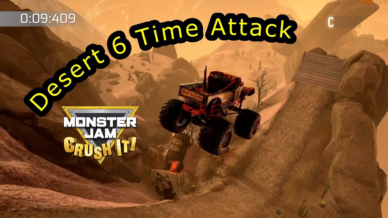 Monster Jam Crush It!: Hill Climb: Desert 6 Time Attack