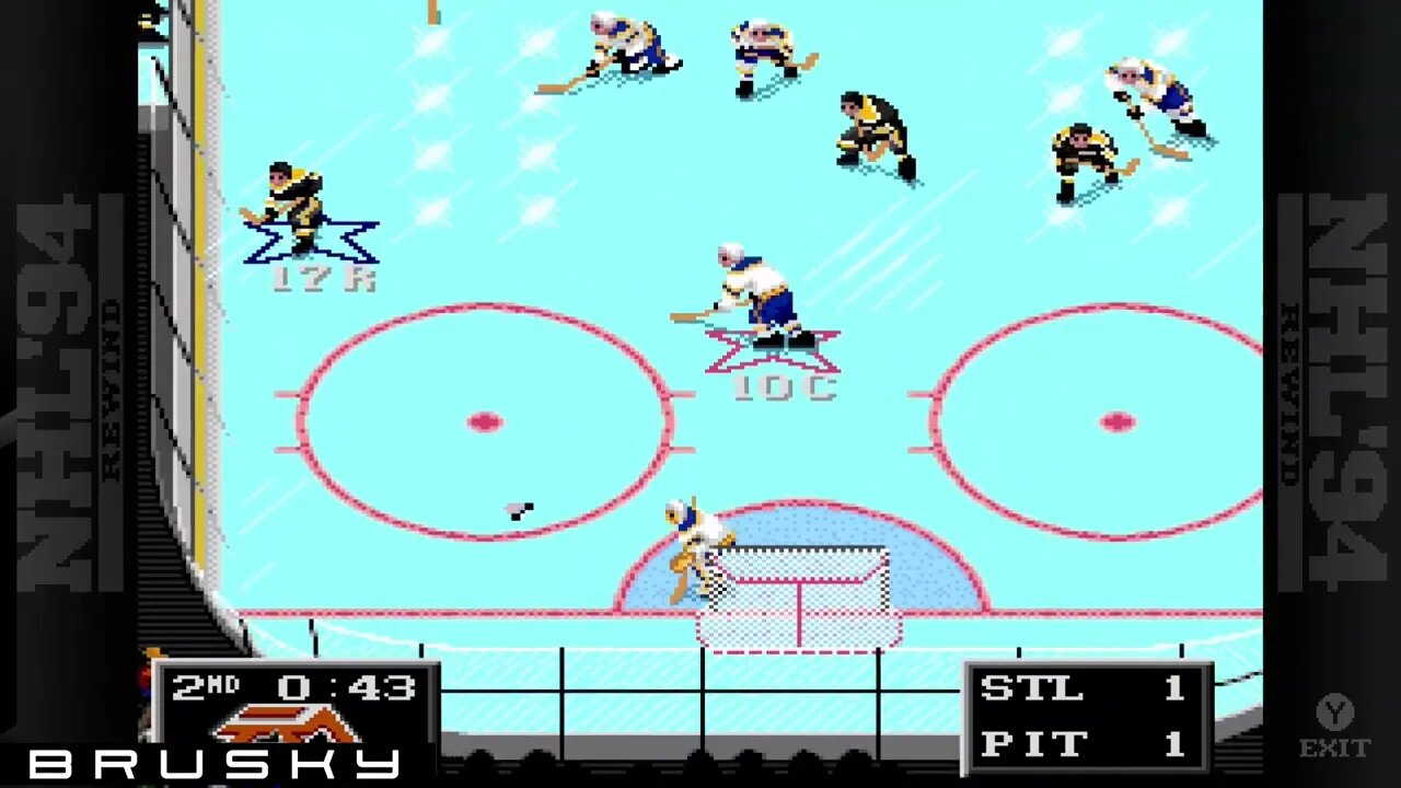 NHL 94 - Brusky (PIT) vs Brusky Beamer (STL) Game 1 - Battle of The Brusky's Series - #1