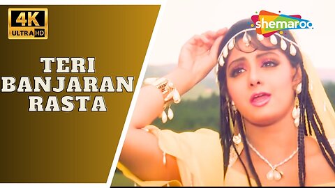 Teri Banjaran Rasta- 4K Video | Banjaran | Rishi Kapoor, Sridevi | Alka Yagnik |