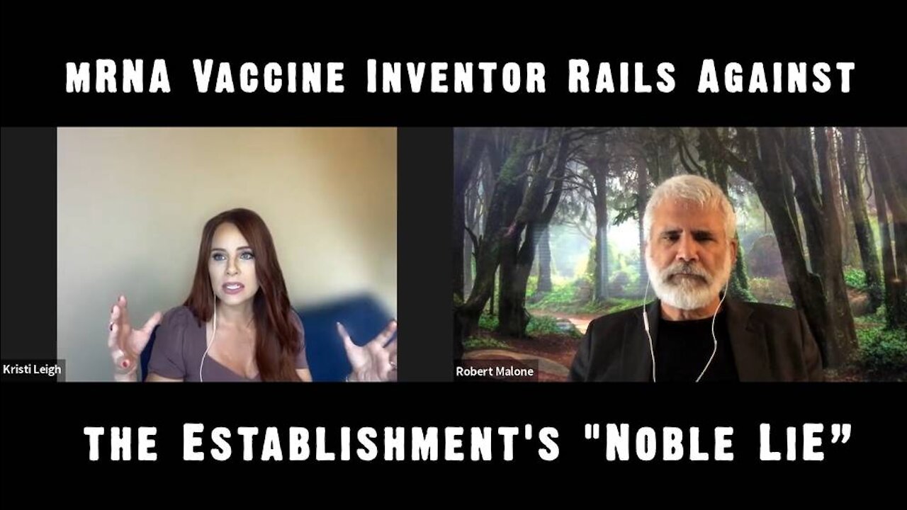 mRNA Vaccine Inventor Rails Against the Establishment's "Noble Lie"
