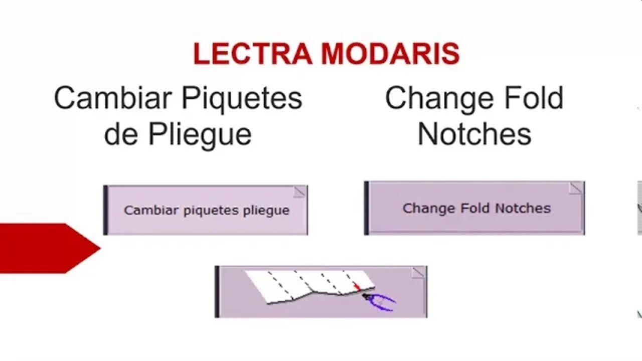 042- Cambiar piquetes de pliegues y pinzas en Lectra Modaris