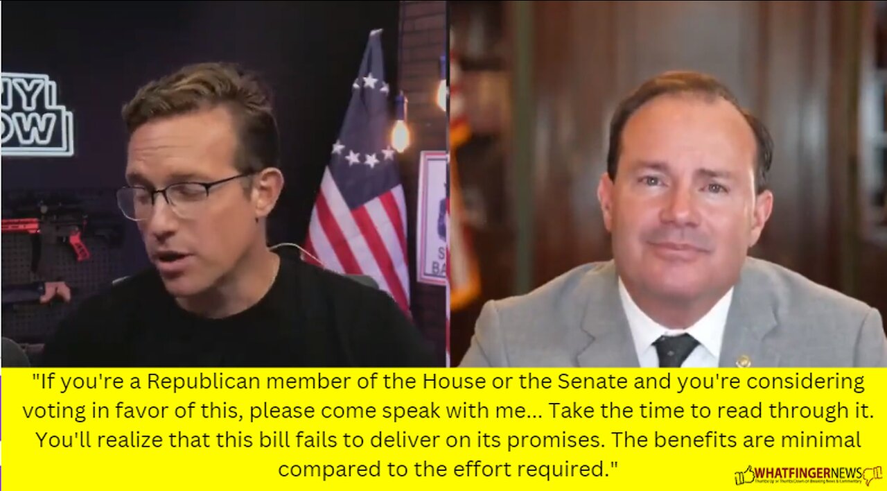 If you're a Republican member of the House or the Senate and you're considering voting in favor