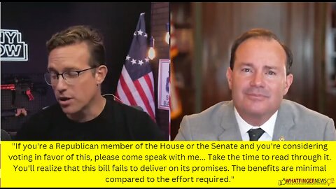 If you're a Republican member of the House or the Senate and you're considering voting in favor