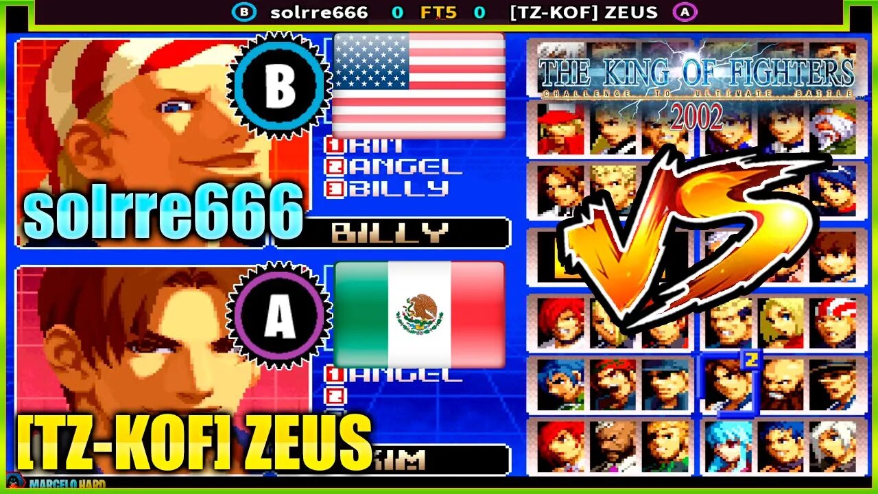 The King of Fighters 2002 (solrre666 Vs. [TZ-KOF] ZEUS) [U.S.A. Vs. Mexico]
