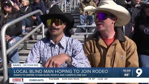 Local horse-riding blind man hoping to compete in Tucson Rodeo