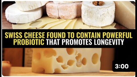 Swiss cheese found to contain powerful probiotic that promotes longevity