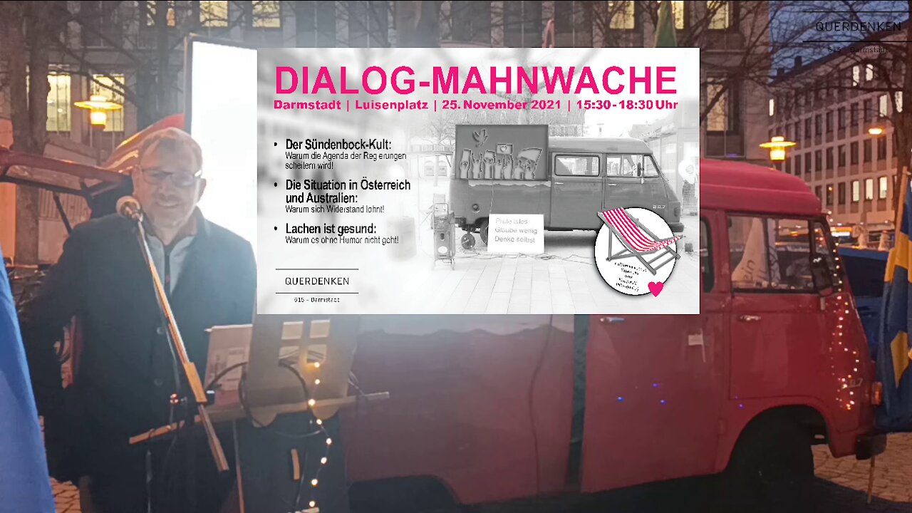 Mahnwache 25.11.21 DA - RA Ralf Ludwig wieder zu Gast