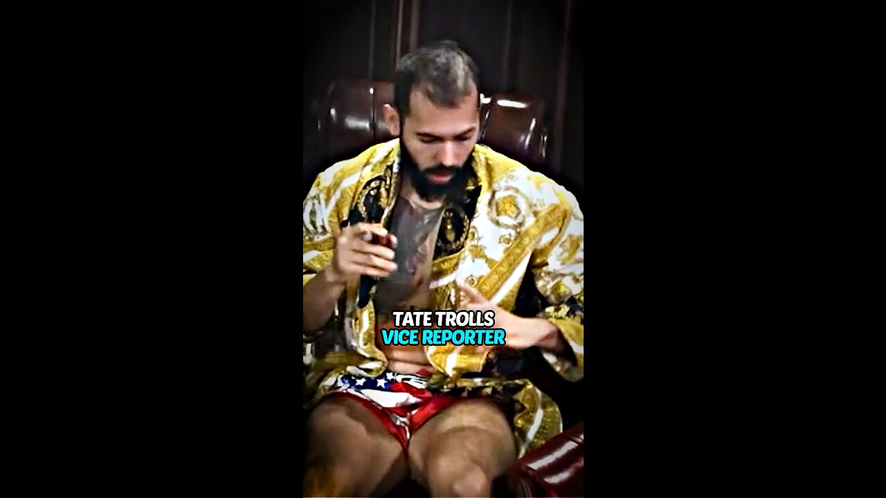 Tate gets revenge on Vice Reporter 😂😂😂