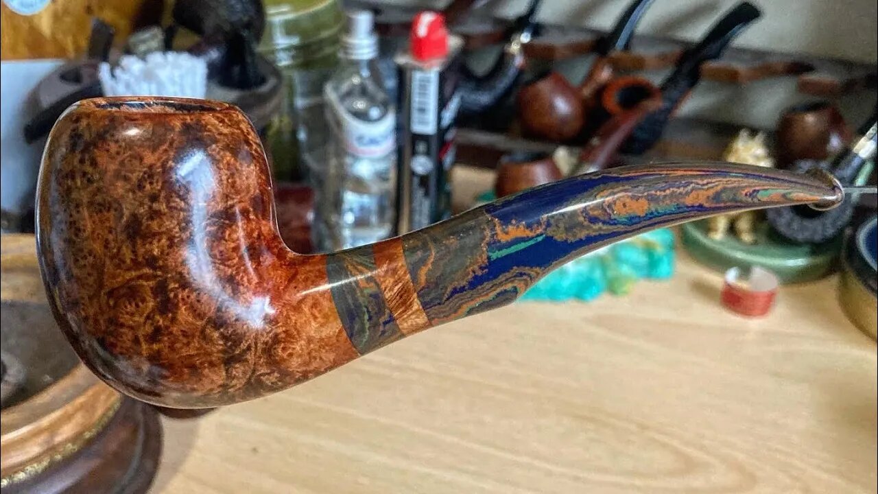 LCS Briars pipe 567 bent billiard