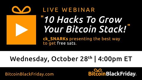 10 Hacks to Grow your Bitcoin Stack! - BitcoinBlackFriday.com