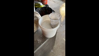Hempcrete pozzolan test A - measures