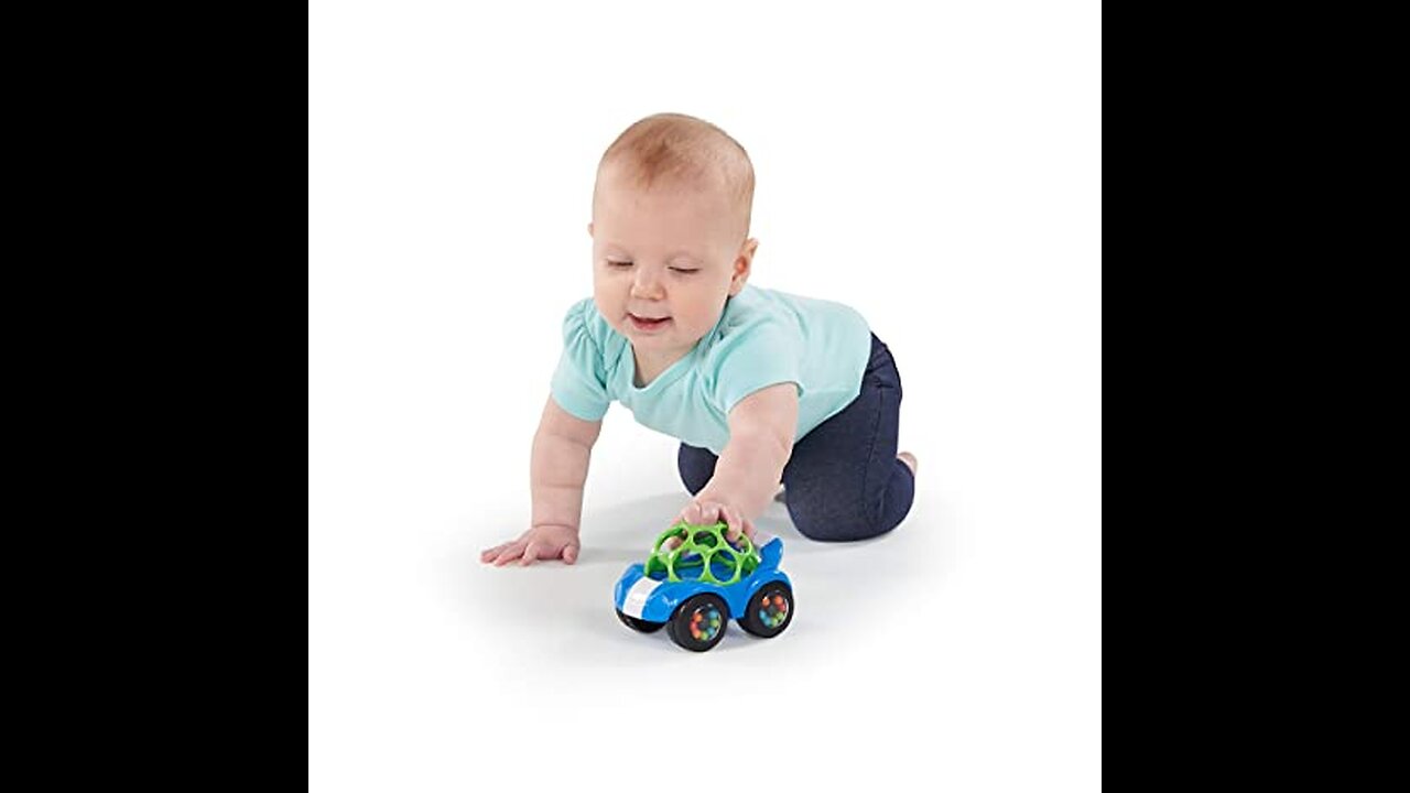 Bright Starts Oball Rattle & Roll Sports Race Car Toy