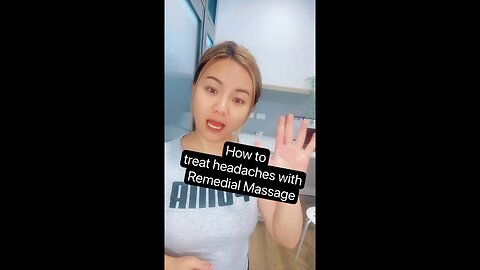 How to treat headache at home with Remedial Massage techniques