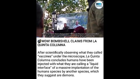 Bombshell Claims!! If You Took The Shot, You Took Something Demonic!!