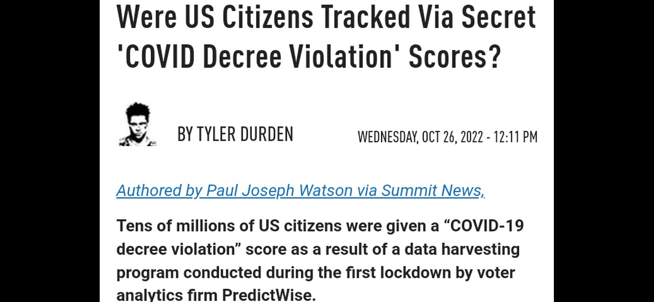 Tens of millions of Americans given a violation during lockdown 2020 and you never knew.