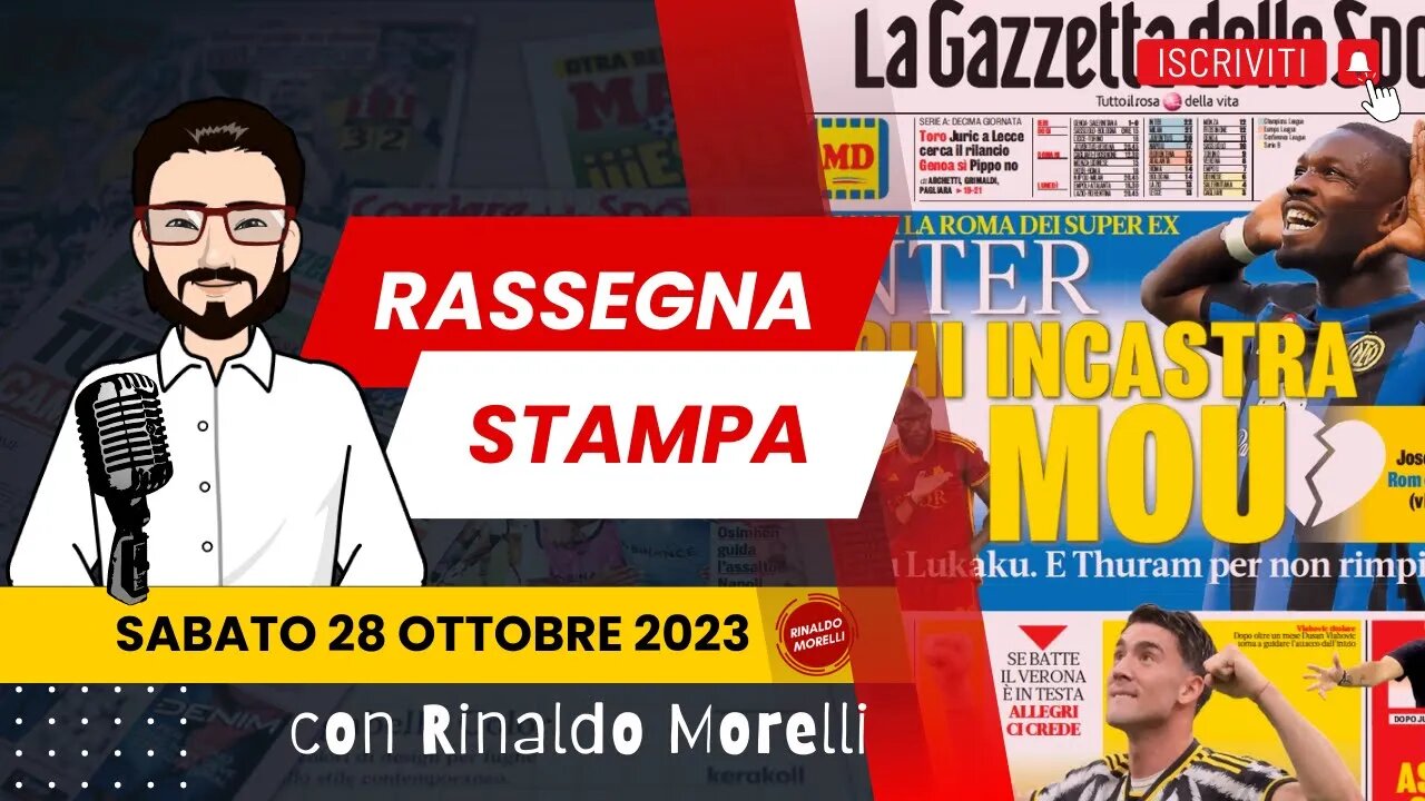 Juve in testa per una notte? Inter-Roma, fischi per fiaschi | 🗞️ Rassegna Stampa 28.10.2023 #512