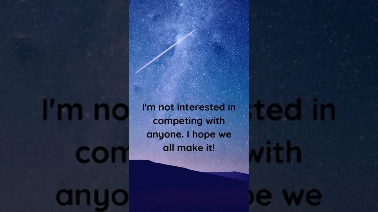 I hope we all make it!