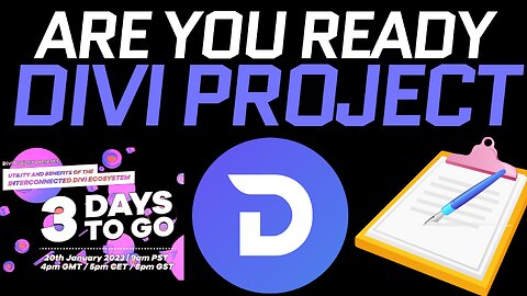 Divi Project Update! Don’t forget to bring a note pad this Friday
