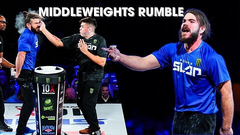 Middleweights Rumble 💪 | Wesley Drain vs Garrett Grimes | Power Slap 6 - Full Match