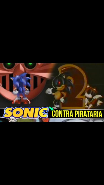 Telas Assustadoras do Sonic 2 e Sonic 3 contra Pirataria #shorts