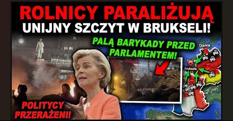 BUNT PRZED PARLAMENTEM EUROPEJSKIM - Ogromny zjazd rolników z krajów Unii!
