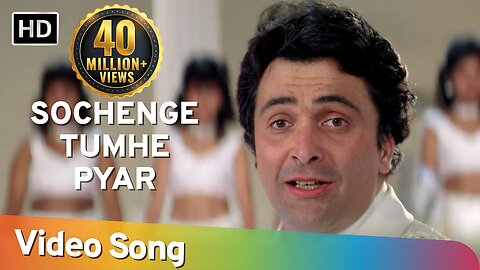 Sochenge Tumhe Pyaar Kare Ke Nahi | (Deewana-1992) | Rishi Kapoor - Divya Bharti - Shahrukh Khan