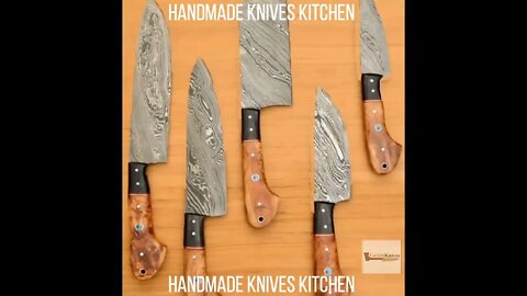 Handmade Kitchen Knives #shorts #knives #knife