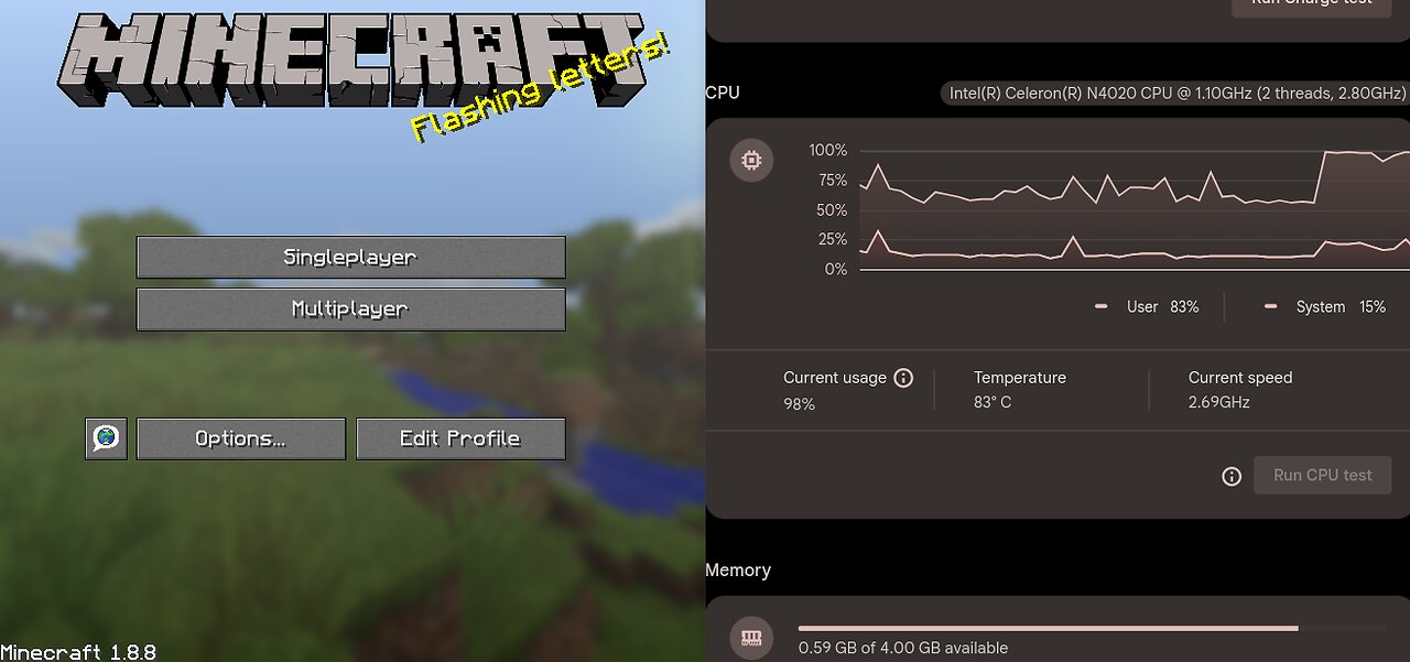 Chromebook Hardware Specs to run REAL SHADERS on Minecraft 1.8.8!