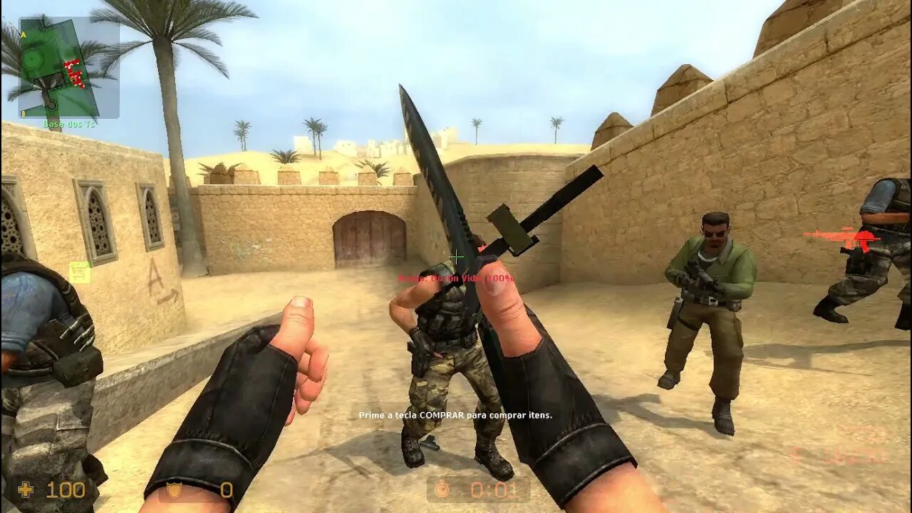 Counter Strike Source Dust 2 Bots #3 Just Only Machine Gun